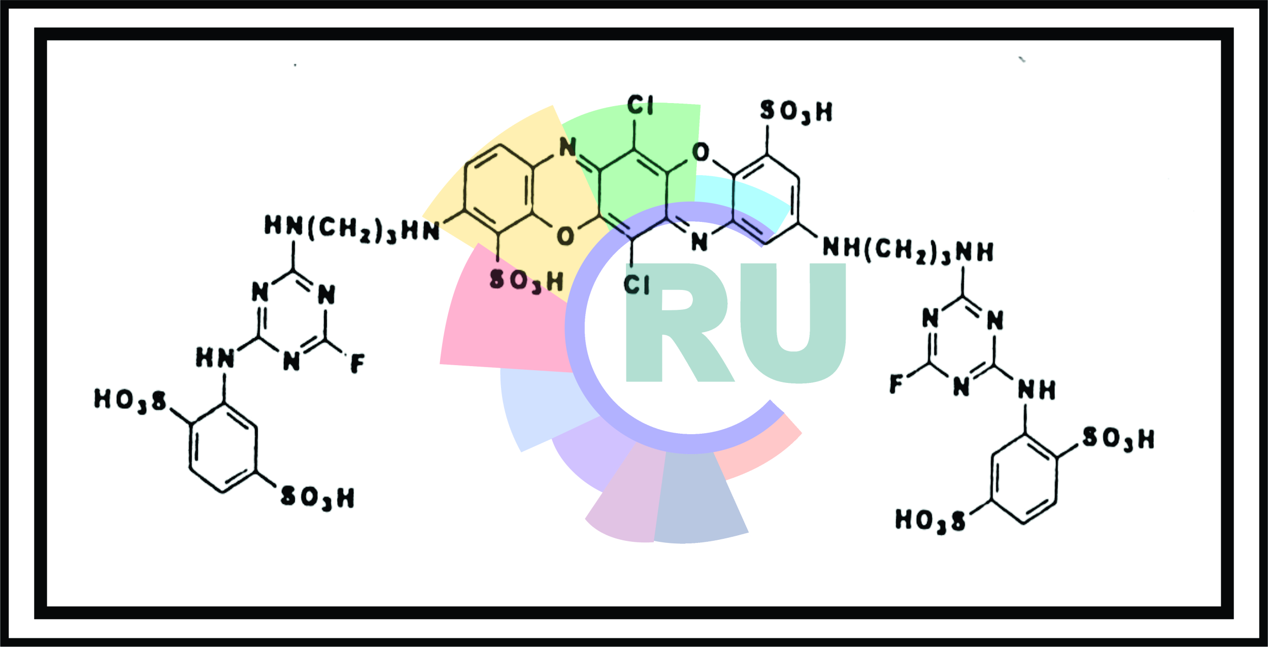 Triphenodioxazine reactive dyes:-