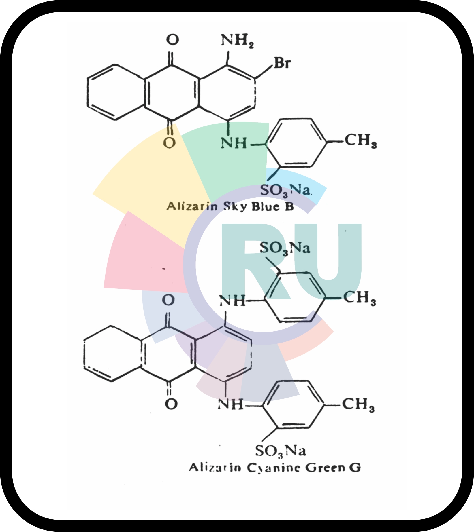 Acid anthraquinone dyes: