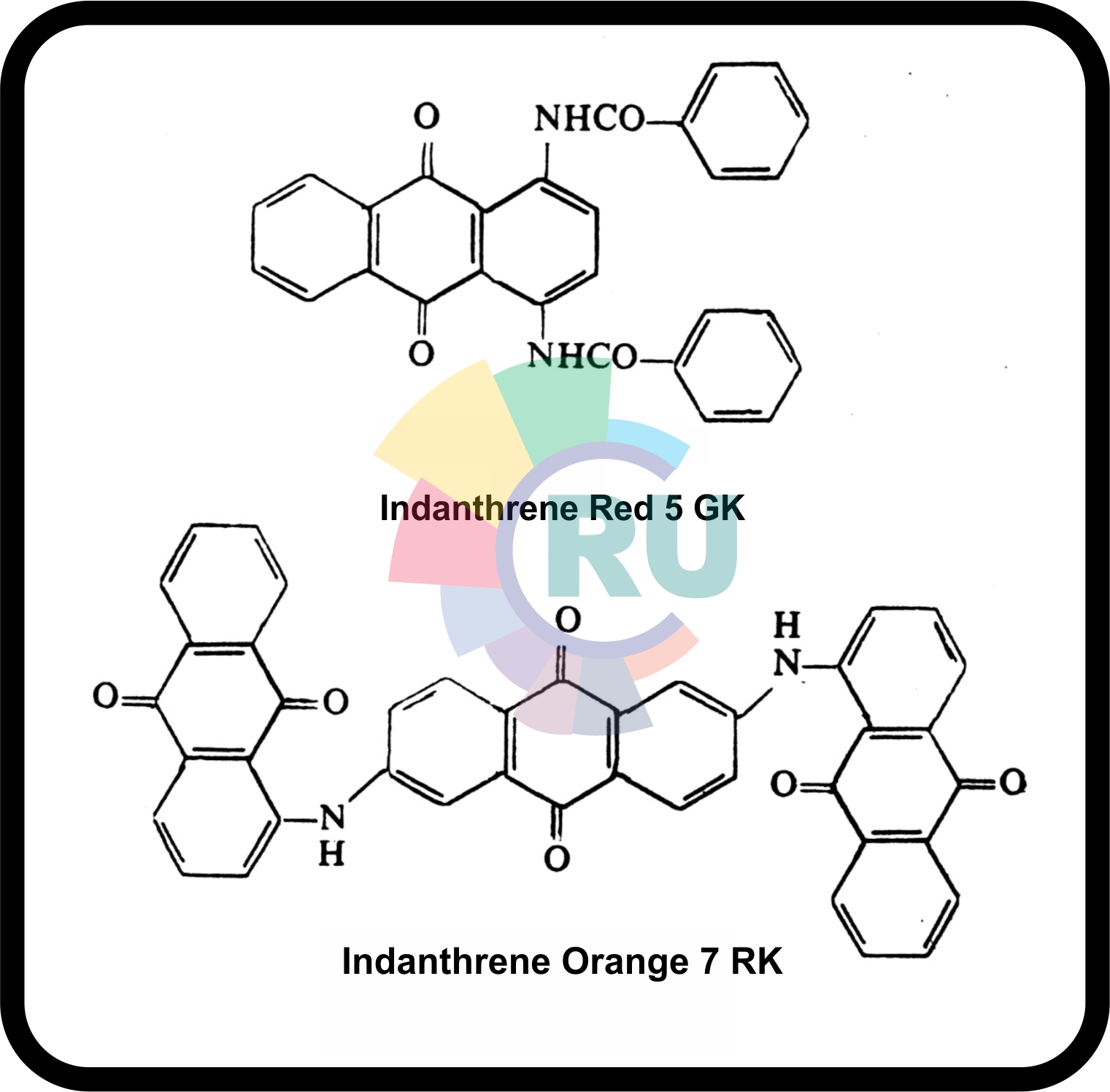Vat dyes containing simple anthraquinone derivativ